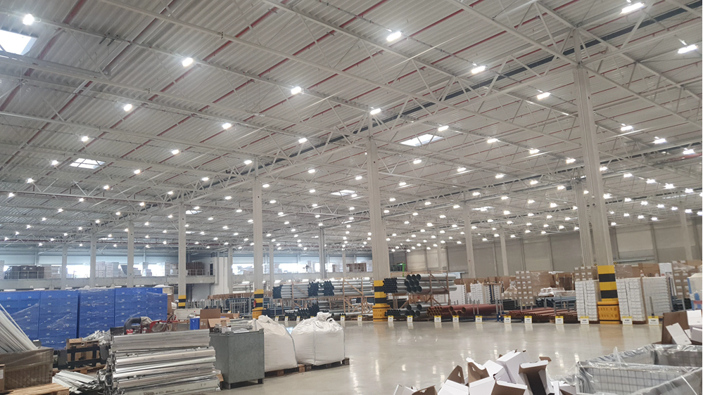 Logistikhalle LED-Beleuchtung